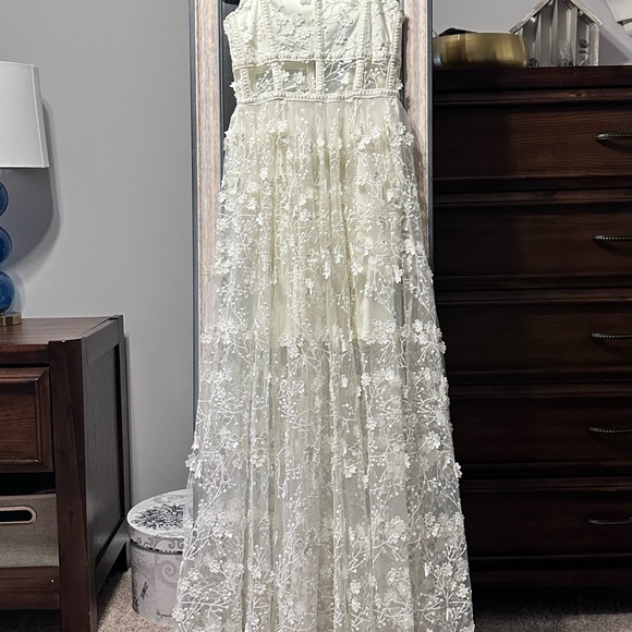 Altar'd State Dresses & Skirts - Altar'd State Evangeline floral maxi dress ivory size XS